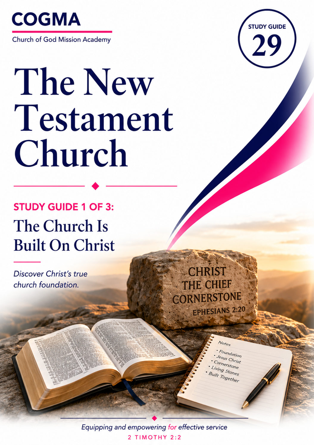 The Church is built on Christ Study COGMA Study Guide Cover Image